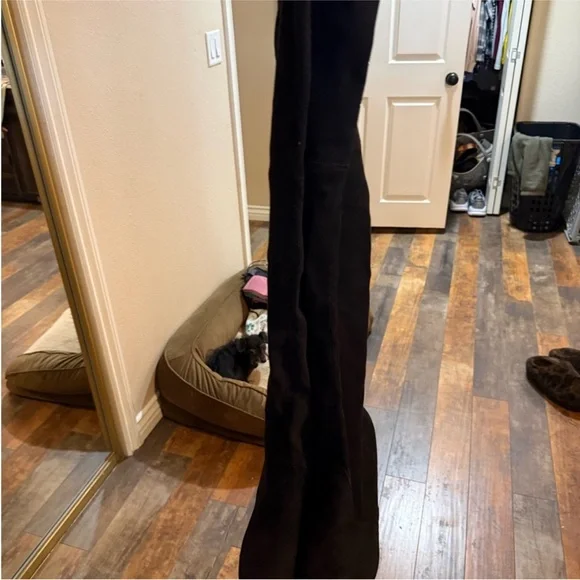 Steve Madden Black Over-the-Knee Boots - Picture 2 of 5